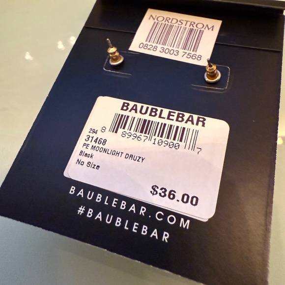 NWT ~ BAUBLEBAR Black Enamel Chandelier Earrings - Picture 7 of 7